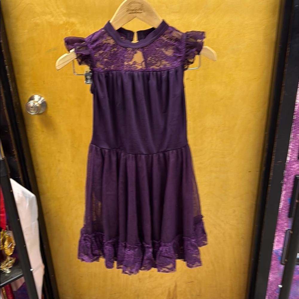 Weissman Purple Ruffled Tiered Babydoll Costume